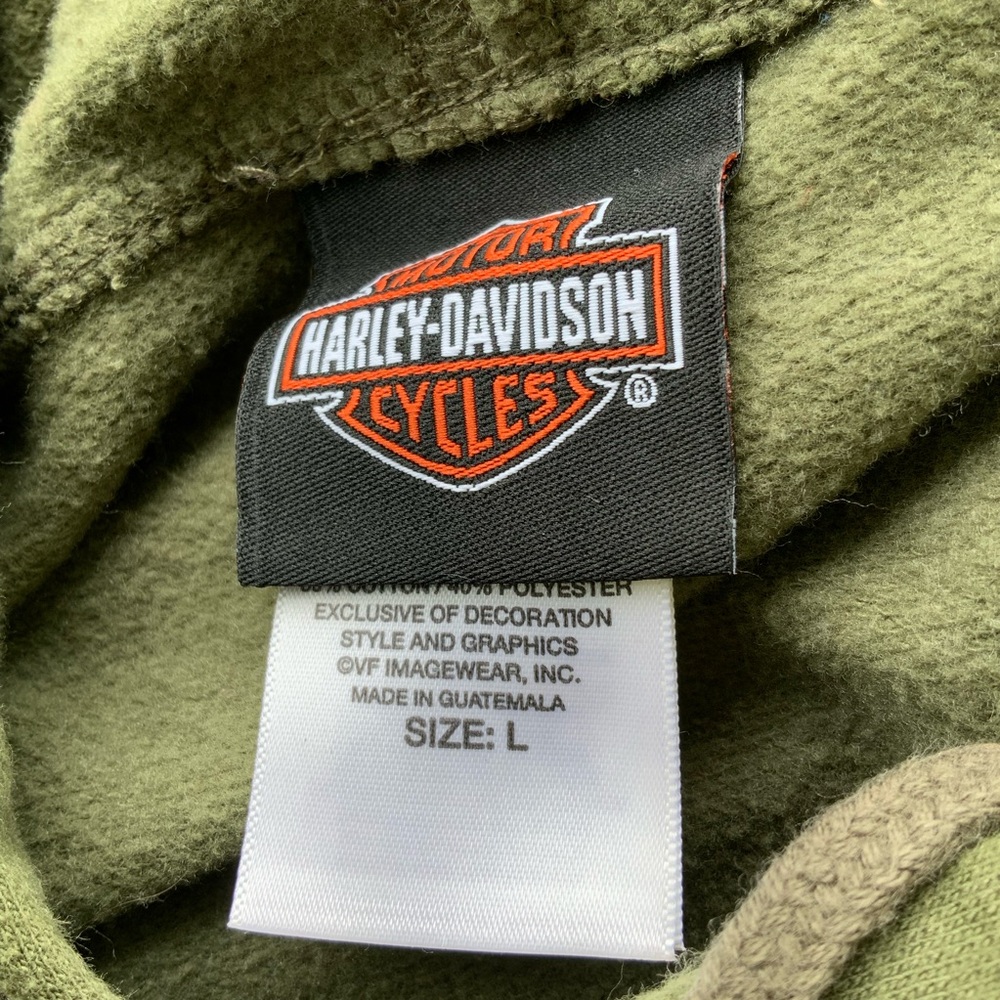 Harley Davidson BEALE STREET MEMPHIS Hoodie Womens Size L VIBRANT POP OF COLOR - Picture 7 of 10